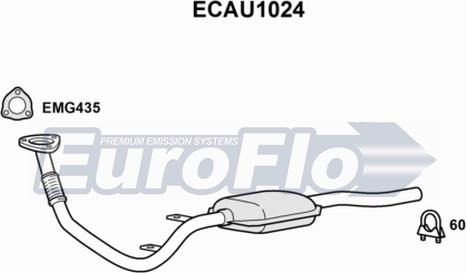 EuroFlo ECAU1024 - Катализатор autospares.lv