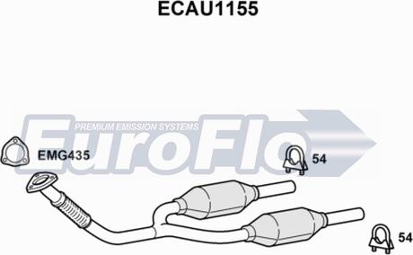 EuroFlo ECAU1155 - Катализатор autospares.lv