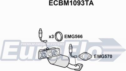 EuroFlo ECBM1093TA - Катализатор autospares.lv