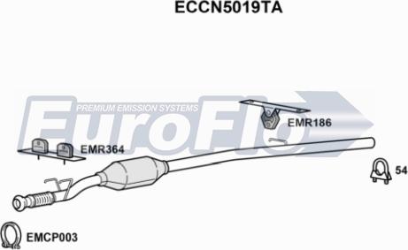 EuroFlo ECCN5019TA - Катализатор autospares.lv