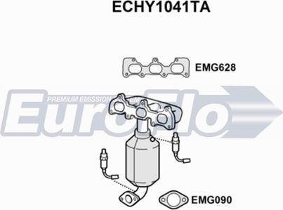 EuroFlo ECHY1041TA - Катализатор autospares.lv