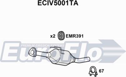 EuroFlo ECIV5001TA - Катализатор autospares.lv