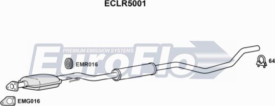 EuroFlo ECLR5001 - Катализатор autospares.lv