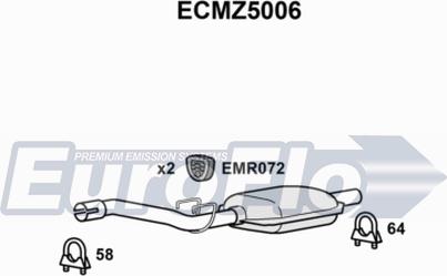 EuroFlo ECMZ5006 - Катализатор autospares.lv