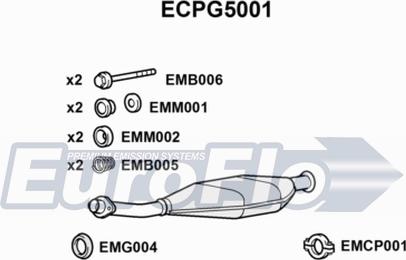 EuroFlo ECPG5001 - Катализатор autospares.lv