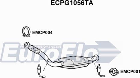 EuroFlo ECPG1056TA - Катализатор autospares.lv