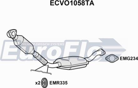 EuroFlo ECVO1058TA - Катализатор autospares.lv