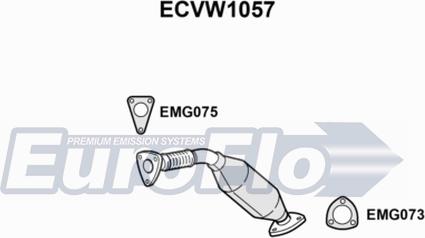 EuroFlo ECVW1057 - Катализатор autospares.lv