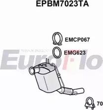 EuroFlo EPBM7023TA - Сажевый / частичный фильтр, система выхлопа ОГ autospares.lv