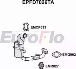 EuroFlo EPFD7026TA - Сажевый / частичный фильтр, система выхлопа ОГ autospares.lv