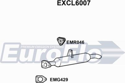 EuroFlo EXCL6007 - Насадка выпускной трубы autospares.lv