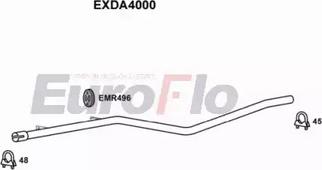 EuroFlo EXDA4000 - Труба выхлопного газа autospares.lv