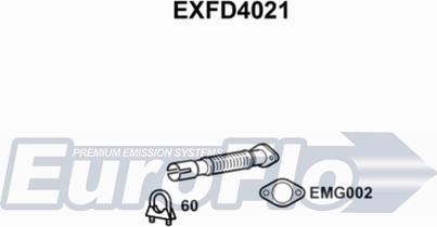 EuroFlo EXFD4021 - Труба выхлопного газа autospares.lv