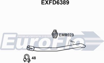 EuroFlo EXFD6389 - Насадка выпускной трубы autospares.lv