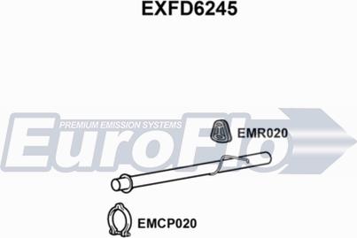 EuroFlo EXFD6245 - Насадка выпускной трубы autospares.lv