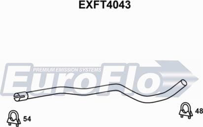 EuroFlo EXFT4043 - Труба выхлопного газа autospares.lv