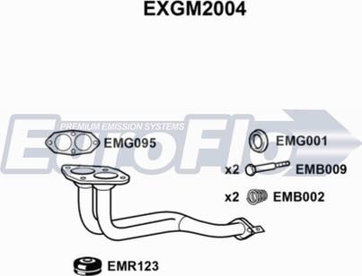 EuroFlo EXGM2004 - Труба выхлопного газа autospares.lv
