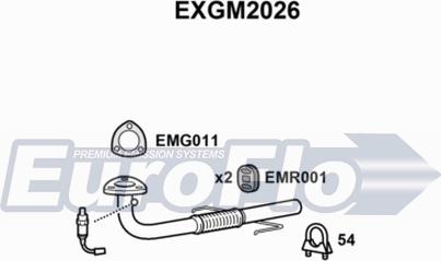 EuroFlo EXGM2026 - Труба выхлопного газа autospares.lv