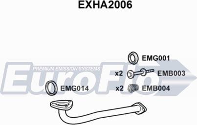 EuroFlo EXHA2006 - Труба выхлопного газа autospares.lv