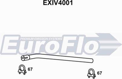 EuroFlo EXIV4001 - Труба выхлопного газа autospares.lv