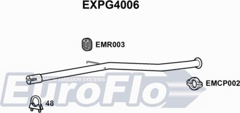 EuroFlo EXPG4006 - Труба выхлопного газа autospares.lv