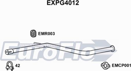 EuroFlo EXPG4012 - Труба выхлопного газа autospares.lv