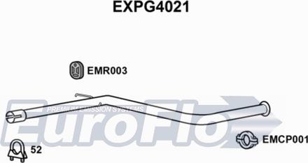 EuroFlo EXPG4021 - Труба выхлопного газа autospares.lv