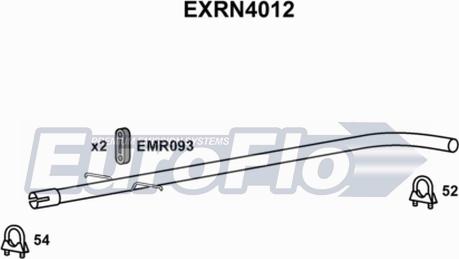 EuroFlo EXRN4012 - Труба выхлопного газа autospares.lv