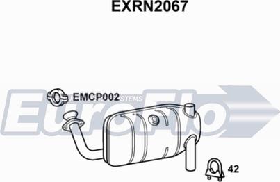 EuroFlo EXRN2067 - Труба выхлопного газа autospares.lv