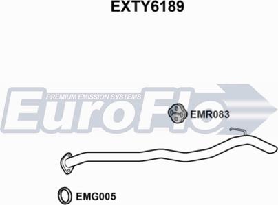 EuroFlo EXTY6189 - Насадка выпускной трубы autospares.lv