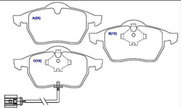 EUROREPAR 1643068080 - Тормозные колодки, дисковые, комплект autospares.lv