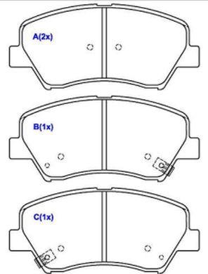 EUROREPAR 1643084080 - Тормозные колодки, дисковые, комплект autospares.lv