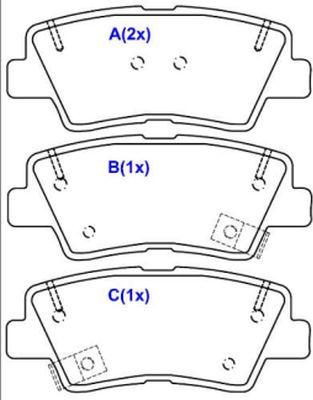 EUROREPAR 1643084880 - Тормозные колодки, дисковые, комплект autospares.lv