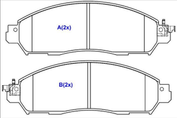 EUROREPAR 1643085380 - Тормозные колодки, дисковые, комплект autospares.lv