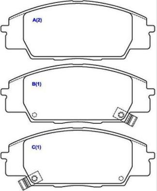 EUROREPAR 1643080380 - Тормозные колодки, дисковые, комплект autospares.lv