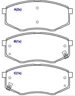 EUROREPAR 1643083780 - Тормозные колодки, дисковые, комплект autospares.lv