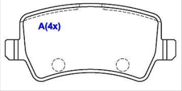 EUROREPAR 1643079580 - Тормозные колодки, дисковые, комплект autospares.lv