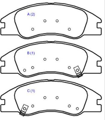 4U Autoparts 37585KI - Тормозные колодки, дисковые, комплект autospares.lv