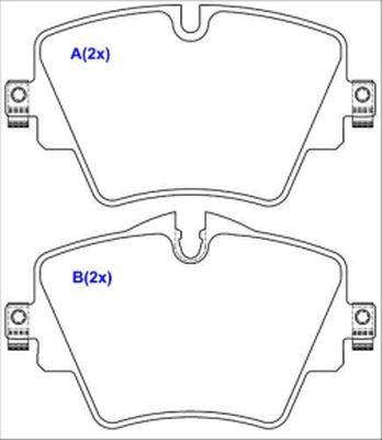 EUROREPAR 1643074980 - Тормозные колодки, дисковые, комплект autospares.lv