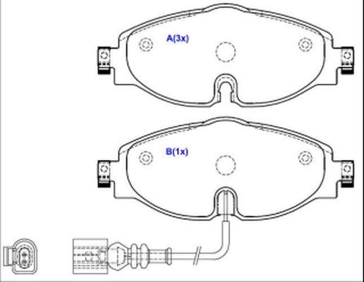 EUROREPAR 1643074480 - Тормозные колодки, дисковые, комплект autospares.lv