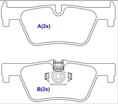 EUROREPAR 1643074880 - Тормозные колодки, дисковые, комплект autospares.lv