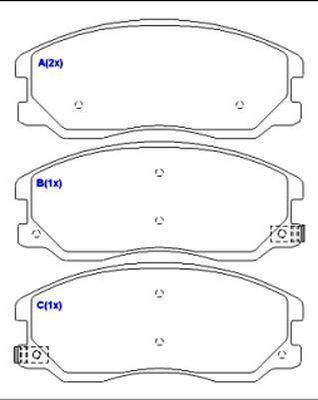 EUROREPAR 1643075080 - Тормозные колодки, дисковые, комплект autospares.lv