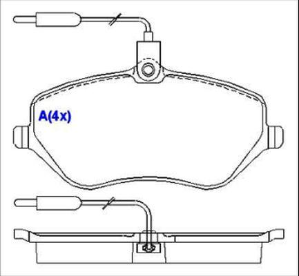 EUROREPAR 1643070780 - Тормозные колодки, дисковые, комплект autospares.lv