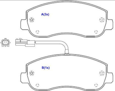 EUROREPAR 1643078480 - Тормозные колодки, дисковые, комплект autospares.lv