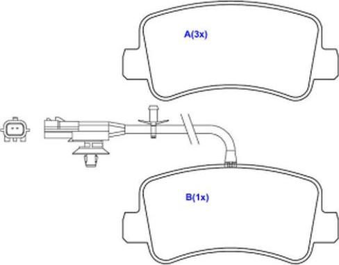 EUROREPAR 1643078580 - Тормозные колодки, дисковые, комплект autospares.lv