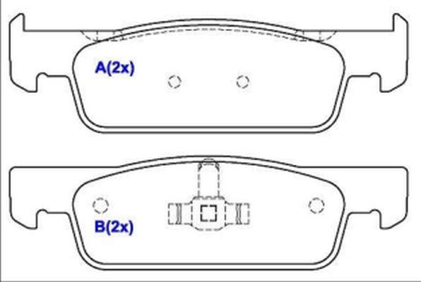 EUROREPAR 1643078680 - Тормозные колодки, дисковые, комплект autospares.lv