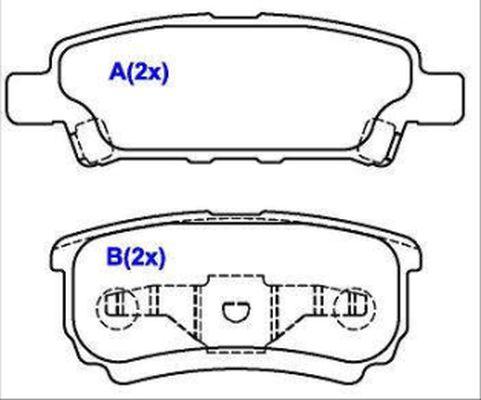 EUROREPAR 1643078080 - Тормозные колодки, дисковые, комплект autospares.lv