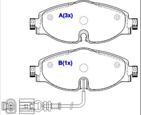 EUROREPAR 1643073280 - Тормозные колодки, дисковые, комплект autospares.lv