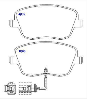 EUROREPAR 1643072680 - Тормозные колодки, дисковые, комплект autospares.lv