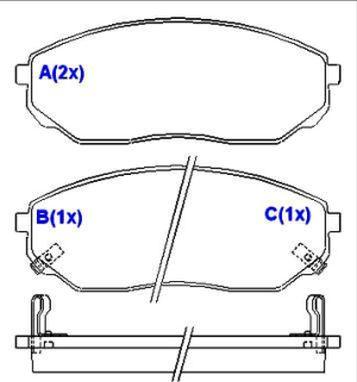 EUROREPAR 1643077680 - Тормозные колодки, дисковые, комплект autospares.lv